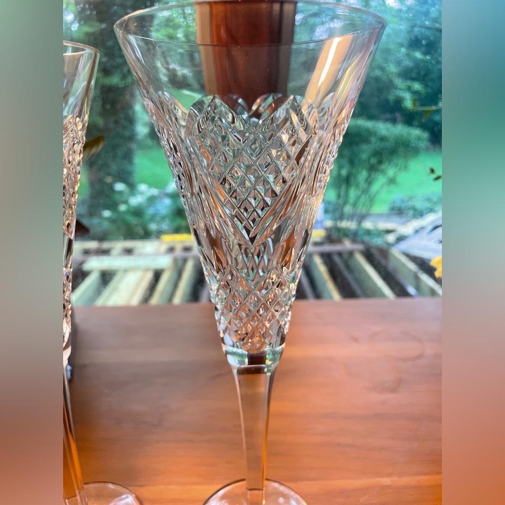 Waterford Heart Champagne Flutes